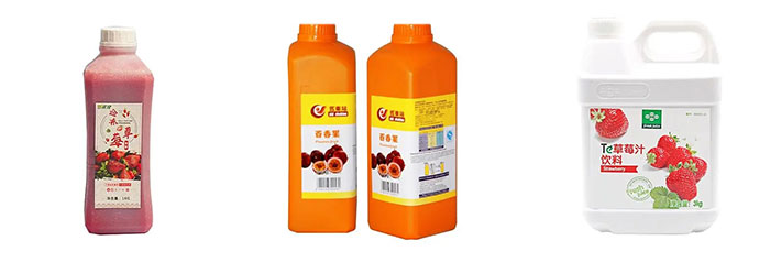全自動(dòng)果汁果醬灌裝機設備樣品展示